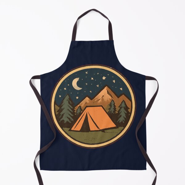 Item preview, Retro Camping Tent Starry Night Mountains Outdoor designed and sold by KeySeen.
