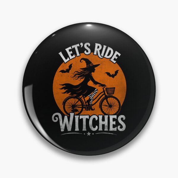 Item preview, Let’s Ride Witches Funny Halloween Bicycle Witch designed and sold by gunaone-design.