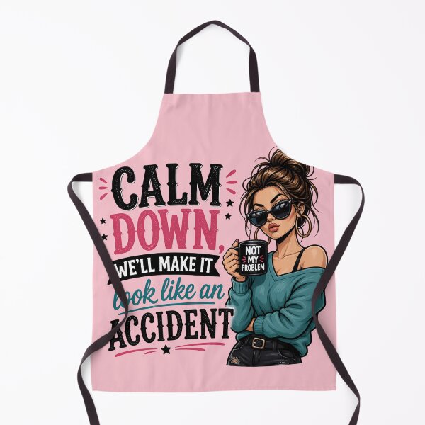 Item preview, Sarcastic Girl - Calm Down, We'll Make It Look Like An Accident designed and sold by legendaryskins.