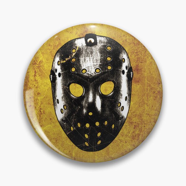 Item preview, Slasher Hockey Mask Burnt Orange Dark Halloween Horror designed and sold by Ghoul Enterprises.