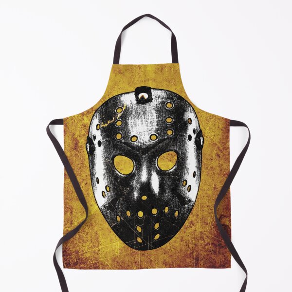 Item preview, Slasher Hockey Mask Burnt Orange Dark Halloween Horror designed and sold by Ghoul Enterprises.