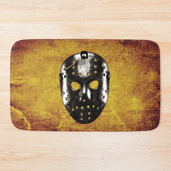 Item preview, Slasher Hockey Mask Burnt Orange Dark Halloween Horror designed and sold by Ghoul Enterprises.