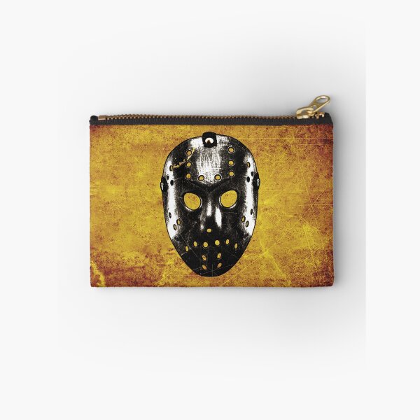 Item preview, Slasher Hockey Mask Burnt Orange Dark Halloween Horror designed and sold by Ghoul Enterprises.