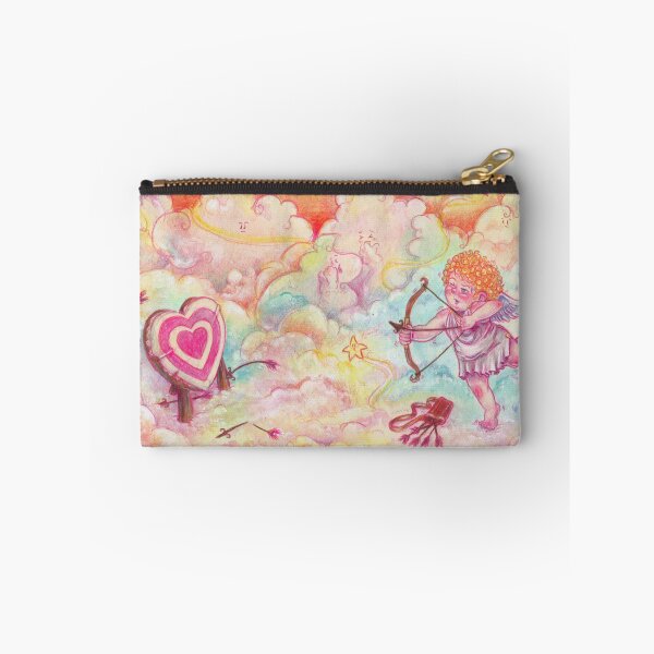 Item preview, Vintage Rococo Cupid Painting in Pastel Sky designed and sold by Gio Daisy Art.
