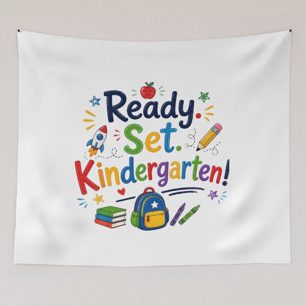 Item preview,  Colorful Back to School Kids Design, Kindergarten Fun designed and sold by Right-UR.