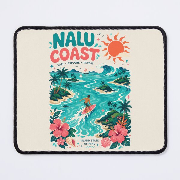 Item preview, Nalu Coast Island Surf Club | Tropical Waves Summer Graphic designed and sold by Nalu Coast.