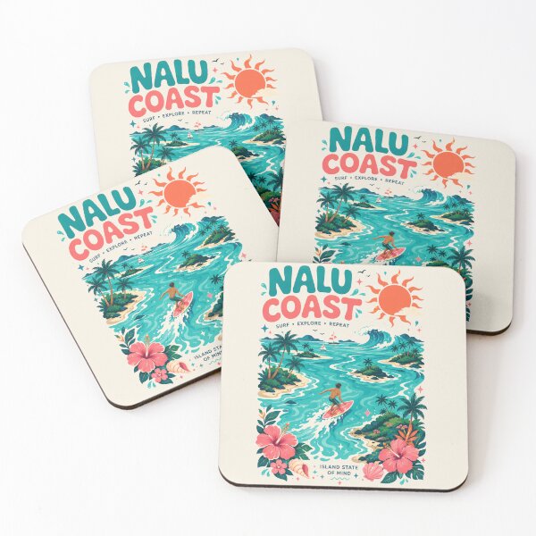 Item preview, Nalu Coast Island Surf Club | Tropical Waves Summer Graphic    designed and sold by Nalu Coast.
