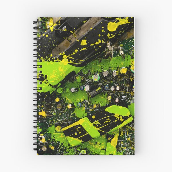 Item preview, Circuit Board Cyber Splatter Mixed Media Art designed and sold by THE SPLATTERED HAUS BY SAGE BANKS.