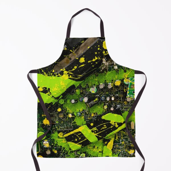 Item preview, Circuit Board Cyber Splatter Mixed Media Art designed and sold by THE SPLATTERED HAUS BY SAGE BANKS.