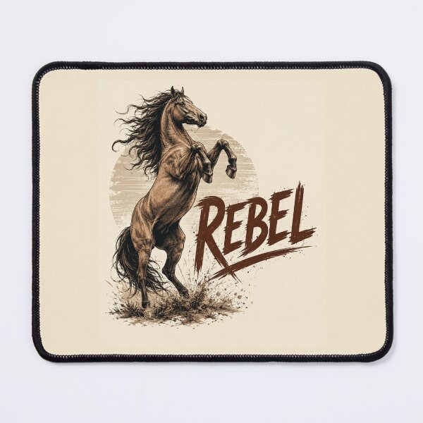 Item preview, Untamed Rebel Horse Vintage Western Wild Spirit designed and sold by CREATIVE HIVE.