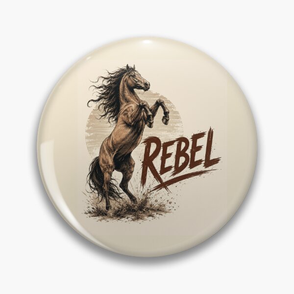 Item preview, Untamed Rebel Horse Vintage Western Wild Spirit designed and sold by CREATIVE HIVE.