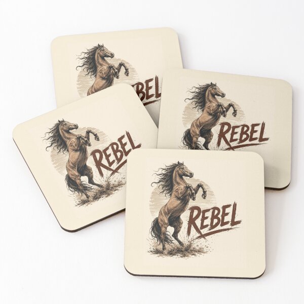Item preview, Untamed Rebel Horse Vintage Western Wild Spirit designed and sold by CREATIVE HIVE.