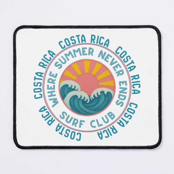 Item preview, Costa Rica Surf Club Retro Sunset Badge | Where Summer Never Ends Beach Vacation Design designed and sold by DonnaRaine.