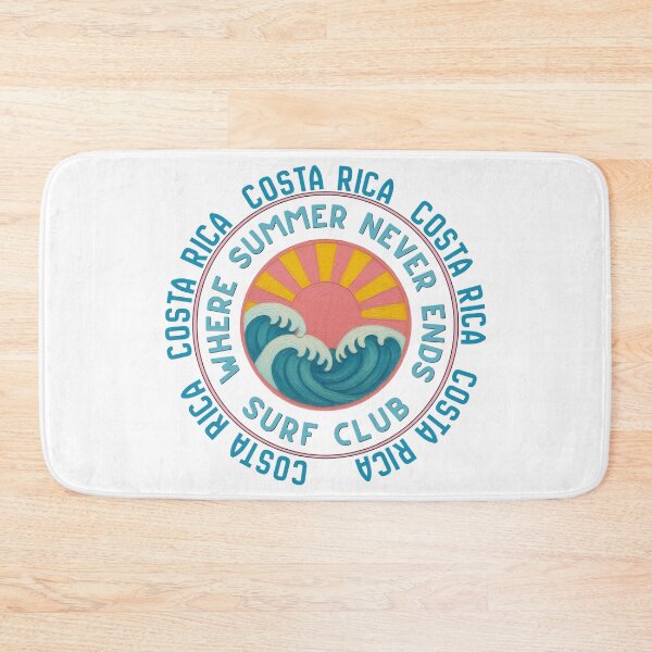 Item preview, Costa Rica Surf Club Retro Sunset Badge | Where Summer Never Ends Beach Vacation Design designed and sold by DonnaRaine.