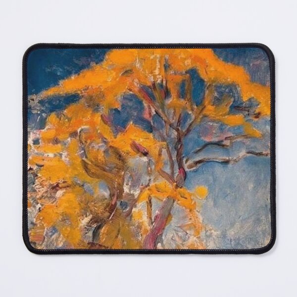 Item preview, Autumn tree oil painting with golden leaves designed and sold by Rue Design Company.