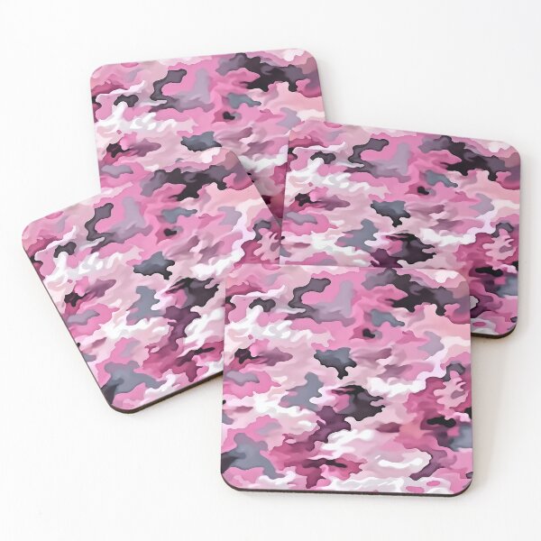 Item preview, Bubblegum Pink Camo Pattern Raspberry White and Steel Camouflage designed and sold by Yoruhara.