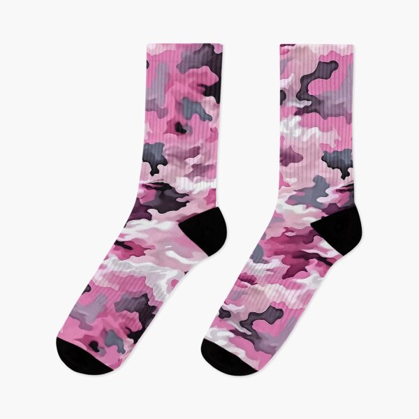 Item preview, Bubblegum Pink Camo Pattern Raspberry White and Steel Camouflage designed and sold by Nine Lives Studio.