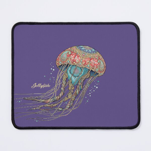 Item preview, JELLYFISH, OCEAN ART, MARINE LIFE, SEA CREATURE, BOHO ART, BOHEMIAN DESIGN designed and sold by classic car craze.