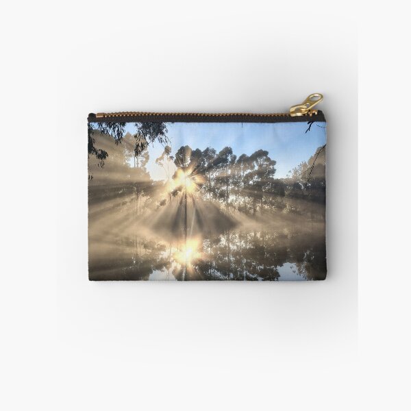 Item preview,  Glassy Dam Reflections with Sun Rays Through Mist Magpie Springs Willunga Hill South Australia designed and sold by MagpieSprings.