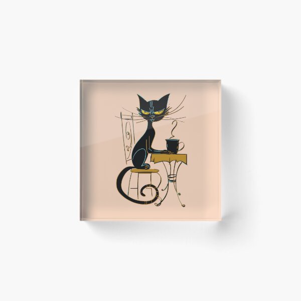 Item preview, Sassy Black Cat Coffee Time designed and sold by Art Happens.