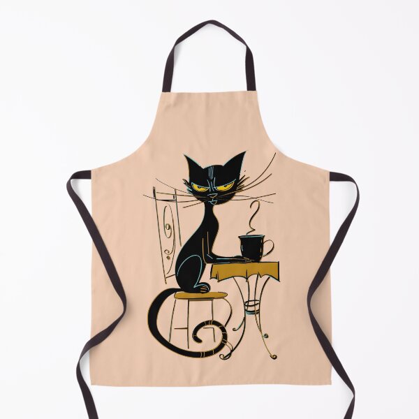 Item preview, Sassy Black Cat Coffee Time designed and sold by Art Happens.