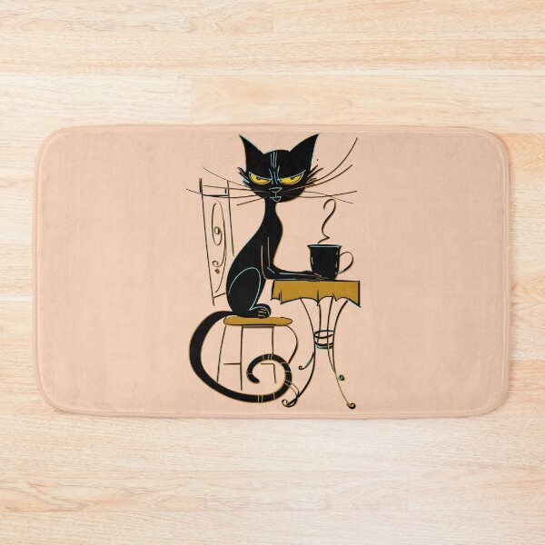 Item preview, Sassy Black Cat Coffee Time designed and sold by Art Happens.