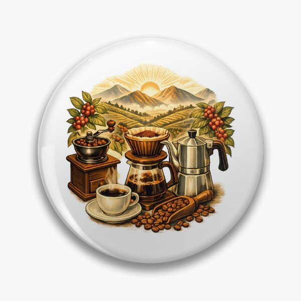 Item preview, Sunrise at a mountain coffee plantation designed and sold by Daily Quirk.