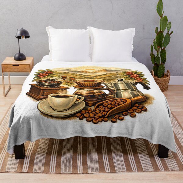 Item preview, Sunrise at a mountain coffee plantation designed and sold by Daily Quirk.