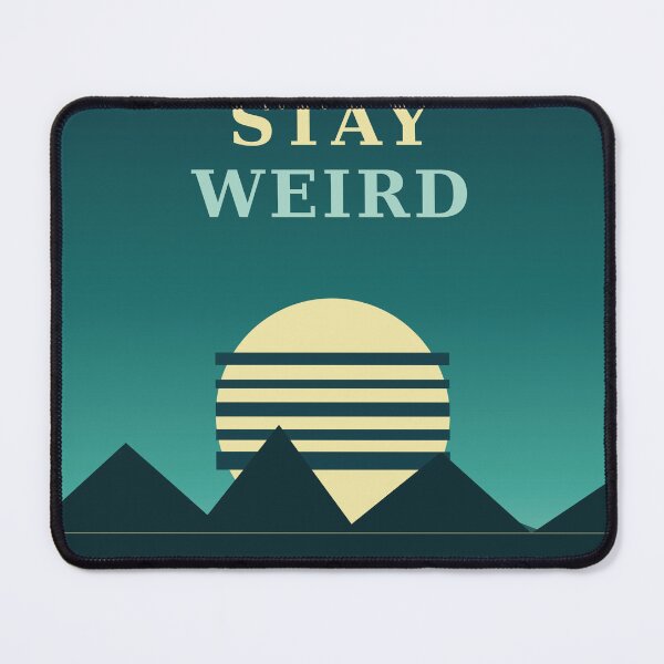 Item preview, Stay Weird Teal Retro Sunset designed and sold by Best7Design.