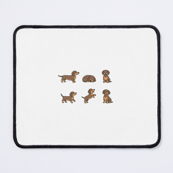 Item preview, Dachshund Sticker Sheet | Cute Wiener Dog Pose Pack designed and sold by The Waggy Doodle.