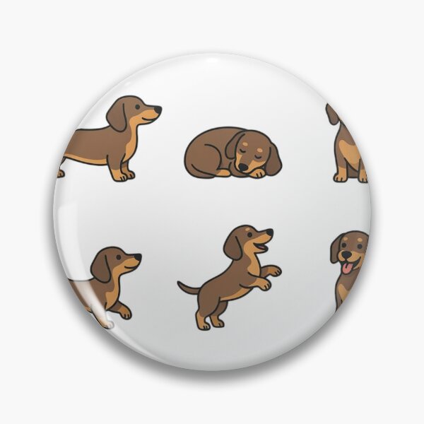 Item preview, Dachshund Sticker Sheet | Cute Wiener Dog Pose Pack designed and sold by The Waggy Doodle.