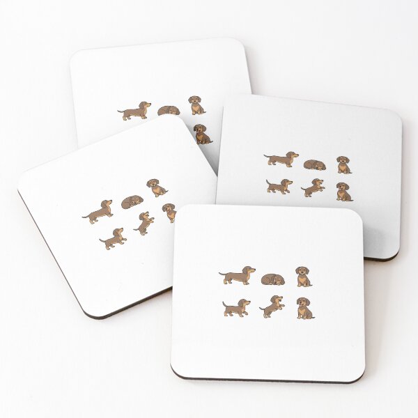 Item preview, Dachshund Sticker Sheet | Cute Wiener Dog Pose Pack designed and sold by The Waggy Doodle.