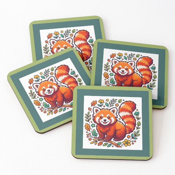 Item preview, Cute Chaotic Red Panda Illustration designed and sold by amusefullife.