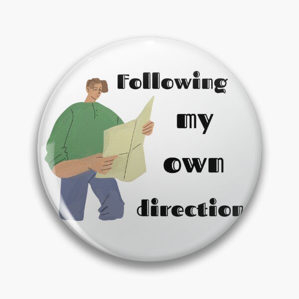 Item preview, Following My Own Direction Traveler Reading Map Quote  designed and sold by busesplace.