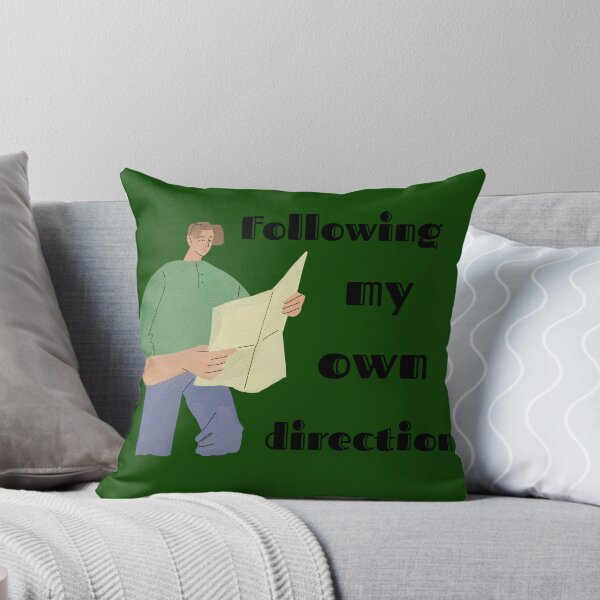 Item preview, Following My Own Direction Traveler Reading Map Quote  designed and sold by busesplace.