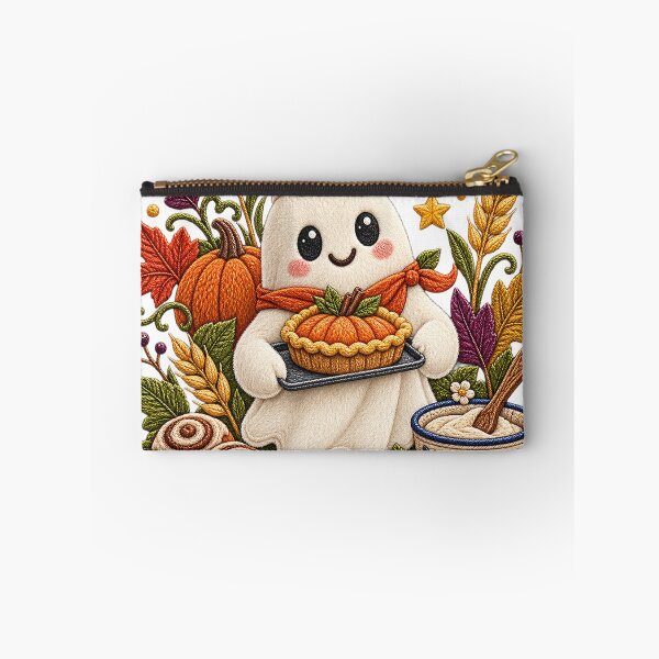 Item preview, Cozy Ghost Baker with Pumpkin Pie designed and sold by networkseen.