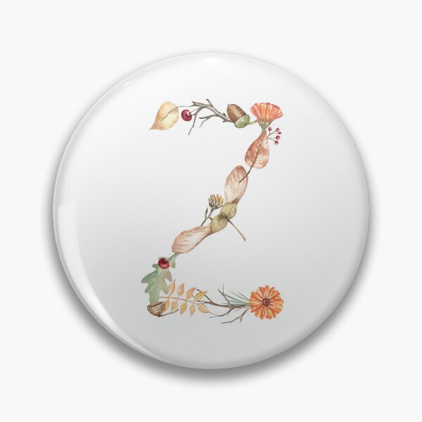 Item preview, Autumn Botanical Letter Z designed and sold by Flowersforbear.