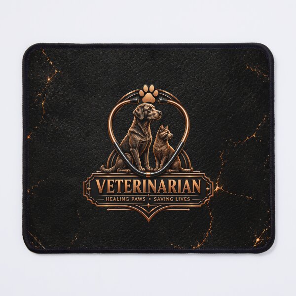 Item preview, Male Veterinarian – Black & Copper Vet Design designed and sold by HO•Designs.