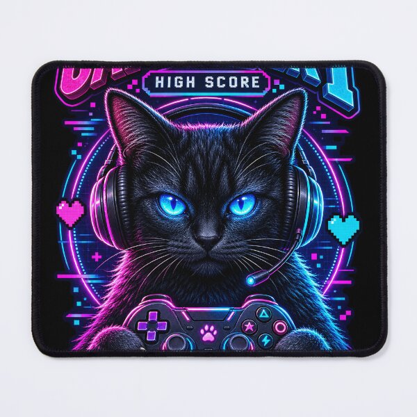 Item preview, Cat Player 1 - Retro Gamer Cat designed and sold by thirtyonestars.