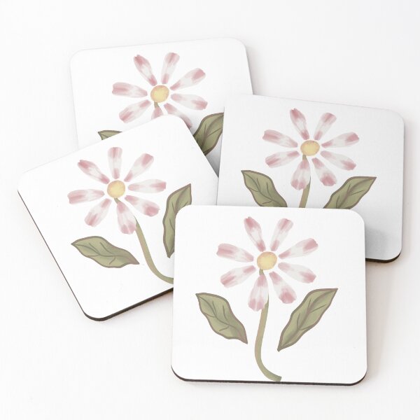 Item preview, Vintage Cottagecore Pink Daisy Botanical Illustration Stickers designed and sold by altastudio.