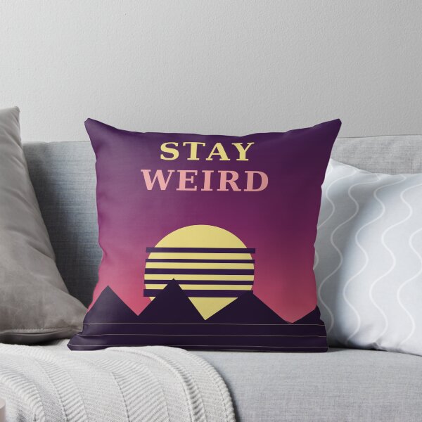Item preview, Stay Weird Pink Purple Retro Sunset designed and sold by Best7Design.