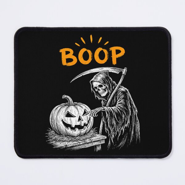 Item preview, Funny Grim Reaper Boop Pumpkin Halloween Skeleton Design designed and sold by ArcaneArtistry.