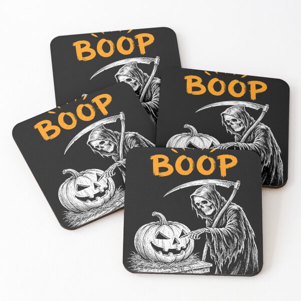 Item preview, Funny Grim Reaper Boop Pumpkin Halloween Skeleton Design designed and sold by ArcaneArtistry.