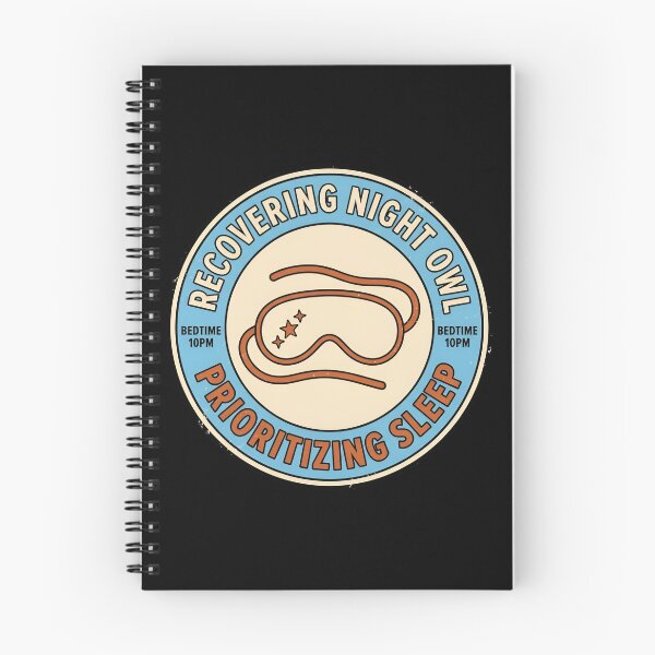 Item preview, Recovering Night Owl Prioritizing Sleep Vintage Badge designed and sold by DuckOddity.