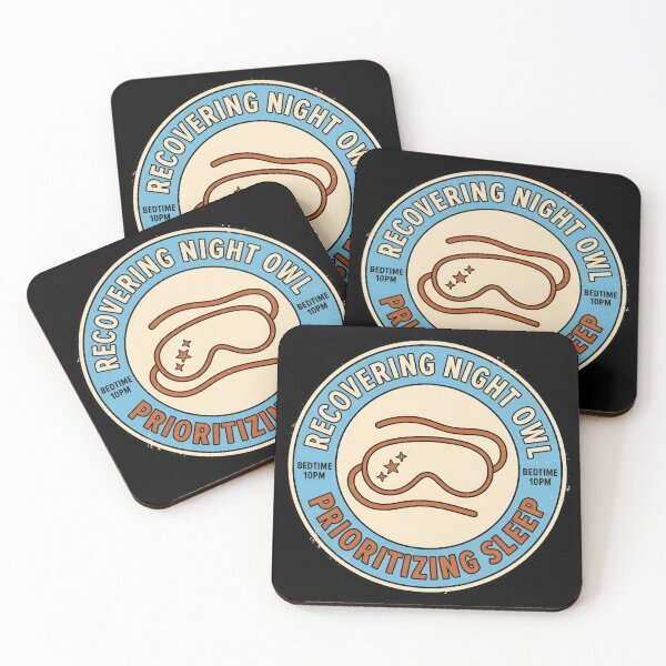 Item preview, Recovering Night Owl Prioritizing Sleep Vintage Badge designed and sold by DuckOddity.