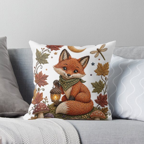 Item preview, Woodland Fox with Autumn Lantern designed and sold by networkseen.