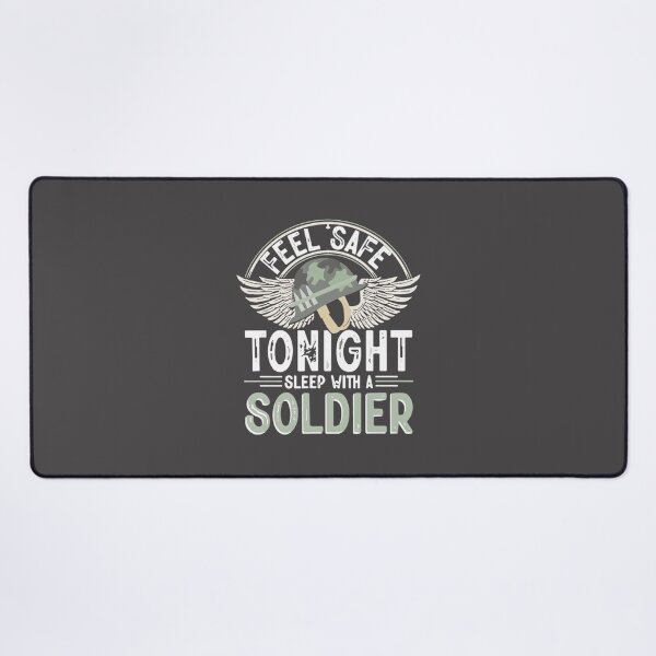 Item preview, Mens Feel Safe Tonight Sleep With A Soldier Funny Army Soldier ⭐⭐⭐⭐⭐ designed and sold by Arienigena.