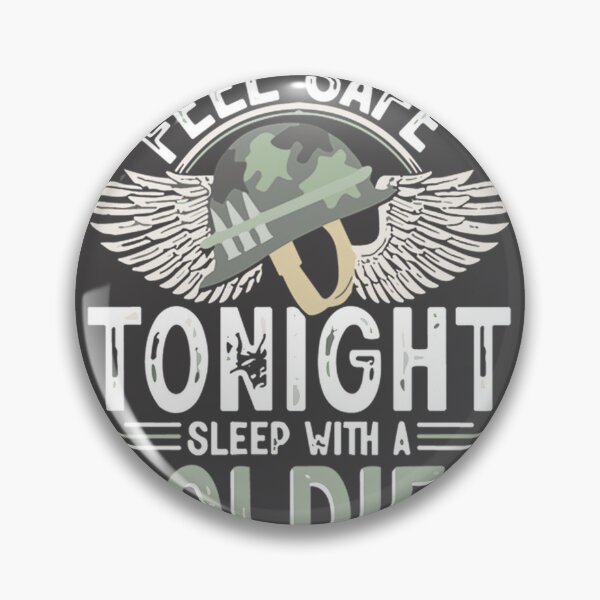 Item preview, Mens Feel Safe Tonight Sleep With A Soldier Funny Army Soldier ⭐⭐⭐⭐⭐ designed and sold by Arienigena.