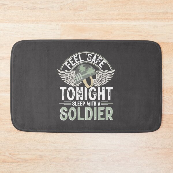 Item preview, Mens Feel Safe Tonight Sleep With A Soldier Funny Army Soldier ⭐⭐⭐⭐⭐ designed and sold by Arienigena.