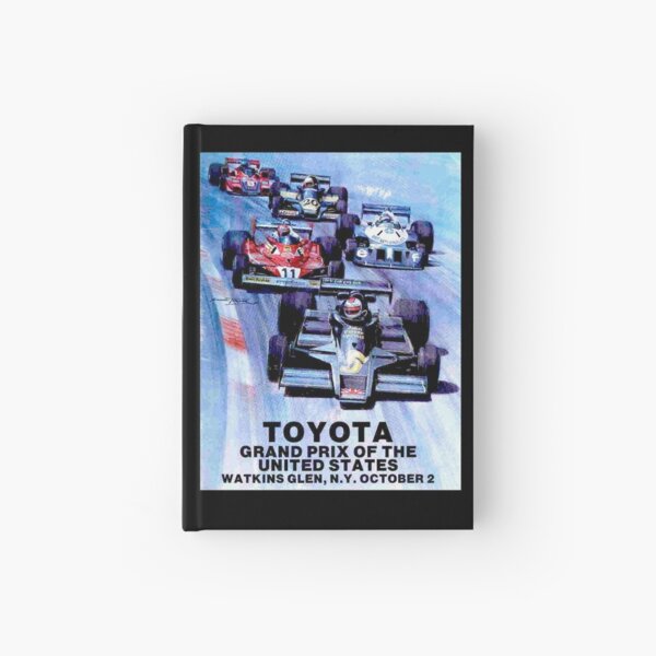 WATKINS GLEN : Vintage Toyota Auto Racing Grand Prix Print Hardcover Journal